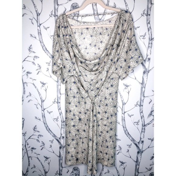 Elizabeth & James Cowl Back Silk Dress - SMALL - Picture 3 of 6